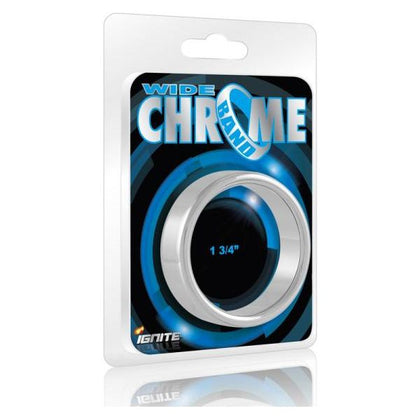 Chrome Band Wide Cockring (1.75in-44mm) for Men - Enhance Pleasure with Style