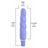 Introducing the Sensation Silicone Vibe Blue by Anastasia - Model SV-001: A Luxurious Waterproof Ribbed Vibrator for Pleasure Seekers