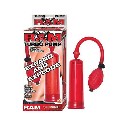 Ram Turbo Pump Red - Powerful Penis Enlarger for Men - Model RT-2000 - Enhance Pleasure and Performance
