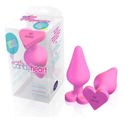 Naughty Candyheart Pink Silicone Anal Plug - Model NC-2021 - For All Genders - Intense Pleasure - Seductive Pink - Adult Naughty Store