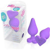 Naughty Candy Hearts Purple Butt Plug - Silicone Anal Plug Toy, Model XYZ123, Unisex Pleasure, Purple Color - Adult Naughty Store