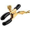 Fetish Fantasy Gold Chain Nipple Clamps - Deluxe Adjustable Nipple Stimulators for Enhanced Pleasure - Model: FG-NC-001 - Unisex - Nipple Stimulation - Luxurious Gold - Adult Naughty Store