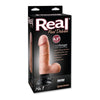 Real Pleasure Deluxe No 1 6.5 Inches Beige Vibrating Dildo for Intense Stimulation and Sensual Satisfaction - Adult Naughty Store