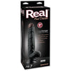 Real Pleasure Deluxe No 7 Black Lifelike Vibrating Dildo for All Genders - Intense Stimulation and Ultimate Satisfaction in Velvet Soft Fanta Flesh - Adult Naughty Store