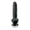 Real Pleasure Deluxe No 7 Black Lifelike Vibrating Dildo for All Genders - Intense Stimulation and Ultimate Satisfaction in Velvet Soft Fanta Flesh - Adult Naughty Store