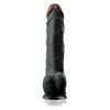 VelvetTouch Realistic Vibrating Dildo No 11 - Black: Lifelike Pleasure for Ultimate Satisfaction - Adult Naughty Store