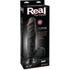 VelvetTouch Realistic Vibrating Dildo No 11 - Black: Lifelike Pleasure for Ultimate Satisfaction - Adult Naughty Store