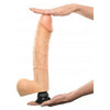 Real Pleasure Deluxe No 12 12-inch Beige Dildo for Lifelike Sensations - Adult Naughty Store