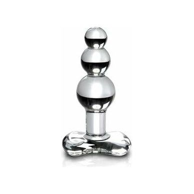 Icicles No 47 Beaded Glass Anal Plug - Exquisite Hand-Blown Pleasure for Sensational Anal Stimulation - Model 47 - Unisex - Intense Backdoor Bliss - Crystal Clear - Adult Naughty Store