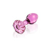 Icicles No 48 Pink Glass Butt Plug: The Exquisite Pleasure Elixir for Sensational Anal Play - Adult Naughty Store