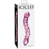 Icicles No. 55 Pink Glass Double-Sided G-Spot and P-Spot Massager for All Genders - Pleasure Beyond Imagination - Adult Naughty Store