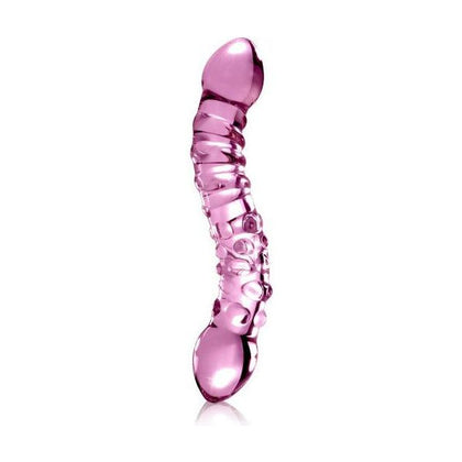 Icicles No. 55 Pink Glass Double-Sided G-Spot and P-Spot Massager for All Genders - Pleasure Beyond Imagination - Adult Naughty Store