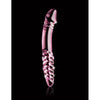 Icicles No 57 Glass Double Dildo - Pink: The Exquisite Pleasure Wand for Dual Stimulation - Adult Naughty Store