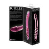 Icicles No 57 Glass Double Dildo - Pink: The Exquisite Pleasure Wand for Dual Stimulation - Adult Naughty Store