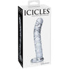 Icicles No. 60 Glass G-Spot Dong - Clear: Hand-Blown Luxury Pleasure Wand for Explosive G-Spot Stimulation - Hypoallergenic and Durable