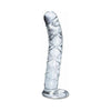 Icicles No. 60 Glass G-Spot Dong - Clear: Hand-Blown Luxury Pleasure Wand for Explosive G-Spot Stimulation - Hypoallergenic and Durable
