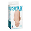 Doc Johnson Pack It Lite Realistic Dildo for Packing - Beige (Model: PRL-001, Unisex, Anal Pleasure) - Adult Naughty Store