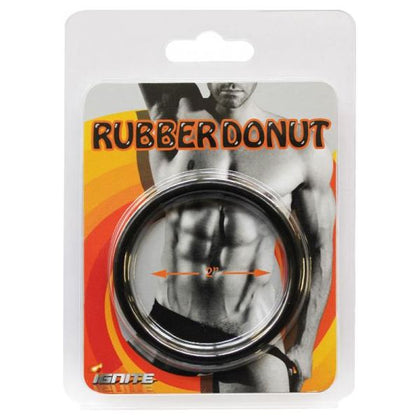 Introducing the Si Rubber Ring 2.0in: Premium Silicone Cock Ring for Enhanced Pleasure - Male, Black - Adult Naughty Store