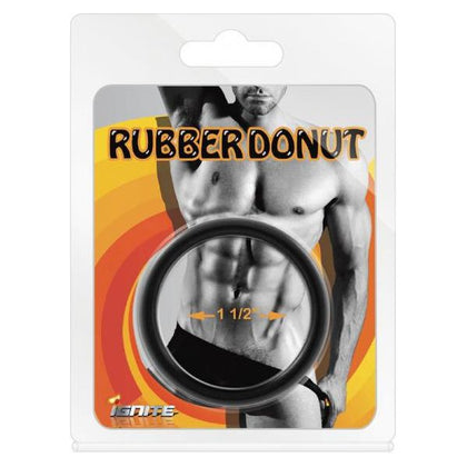 Introducing the Si Rubber Ring 1.5in - Premium Cockring for Enhanced Pleasure in Black - Adult Naughty Store