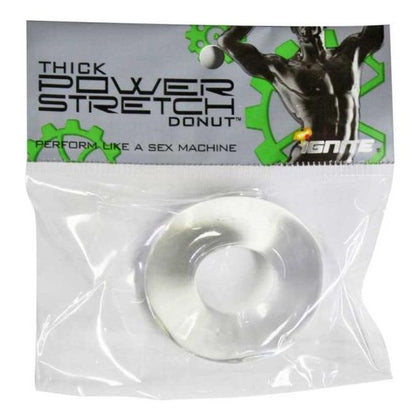 Thick Power Stretch Donut Ring Clear - The Ultimate Pleasure Enhancer for All Genders in a Crystal Clear Design - Adult Naughty Store