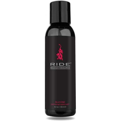 Ride Bodyworx Silicone Lubricant 4.2oz - Premium Medical Grade Silicone Lubricant for Sensual Pleasure, Anal Play, and Intimate Massage - Model: RBX-SL4.2 - Unisex - Waterproof - Hot Tub and Shower Friendly - Clear