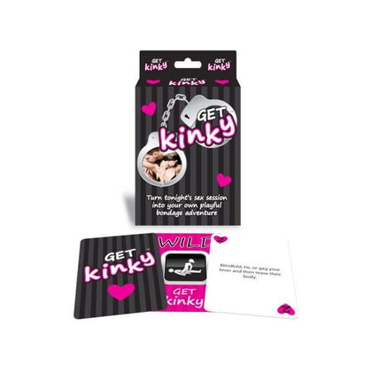 Kinky PlayBondage Adventure Card Game - 50 Activities, 10 Wild Cards, Instruction Card - For Couples - Explore Sensual Pleasure in a Playful Way - Multi-Colored - Adult Naughty Store