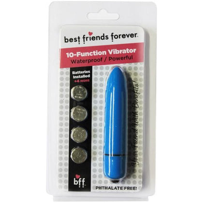 BFF Waterproof Friends W-Benefits Bullet Blue 8cm - Powerful ABS Vibrating Bullet for Intense Pleasure - Adult Naughty Store