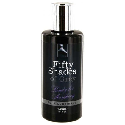 Fifty Shades of Grey Aqua Lubricant - Ready for Anything Water-Based Lube 3.4oz - Unisex Intimate Play and Stimulation - Long-Lasting Slipperiness - Moisturizing Formula - Clear - Adult Naughty Store