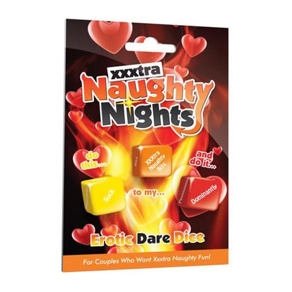 Introducing the Sensual Pleasures Naughty Nights Erotic Dare Dice - The Ultimate Game for Intimate Excitement! - Adult Naughty Store