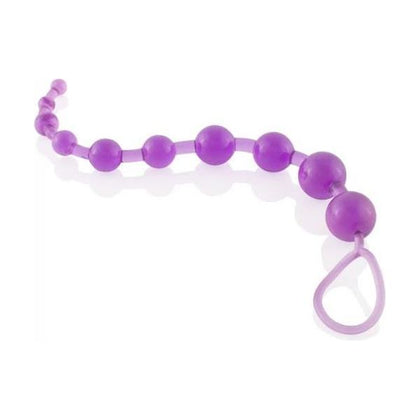 Assential Anal Beads 10 Purple - Premium Silicone Anal Pleasure Beads for Men and Women - Model AB10 - Intense Sensations and Comfort