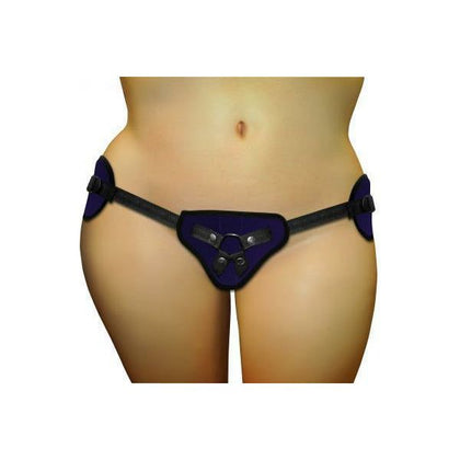 Sportsheets Plus Size Beginner's Purple Strap-On Harness for Adjustable Comfort and Versatile Pleasure - Model SPB-1001P - Unisex - Hip Size 12 to 30 - Compatible with Flared Base Dildos - Vibrator Channel - Machine Washable