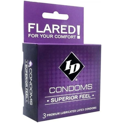 Id Superior Feel Condom (3) - Ultra-Smooth Natural Latex Condoms for Enhanced Intimacy and Protection - Adult Naughty Store