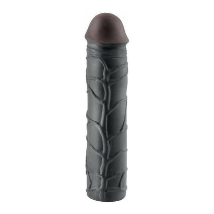 Introducing the PleasureMax Mega 3 Inch Black Penis Extension - Model PXM3B