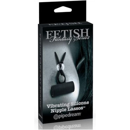 Fetish Fantasy Limited Edition - Vibrating Silicone Nipple Lassos: Powerful Dual Motor Nipple Stimulators for Sensual Pleasure - Black - Adult Naughty Store