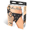 Lux Fetish PVC Strap On Harness - Model LS-2000 - Unisex - Pleasure for All - Black - Adult Naughty Store