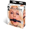 Lux Fetish Silicone Ball Gag - Model O-S Black - Unisex BDSM Mouth Restraint - Adult Naughty Store