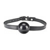 Lux Fetish Silicone Ball Gag - Model O-S Black - Unisex BDSM Mouth Restraint