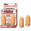 Enhance your intimate experiences with the Ram Extension Condoms Beige - The Perfect Pleasure Solution for Added Size and Sensation!