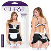 Curve Night Service Maid Bedroom Costume Panty 3X4X - Sensationally Seductive Plus Size Lingerie for Women's Intimate Pleasure