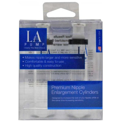 Introducing the SensaPump Nipple Cylinders 0.75in: A Premium Sensation Amplifier for Enhanced Nipple Stimulation and Enlargement in a Sleek Black Design - Adult Naughty Store