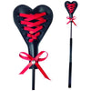 Introducing the Sensual Pleasures S&M Heart Beat Crop - Model SMC-001: A Versatile Red Lace Corset Harness Spanking Toy for Enhanced Sensations! - Adult Naughty Store