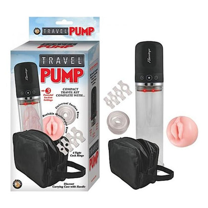 Introducing the ClearMax Travel Pump Three Speed Kit: The Ultimate Pleasure Companion for All Genders! - Adult Naughty Store