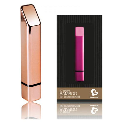 Bamboo Vibe Rose Gold Mini Clitoral Stimulator - 10 Vibration Modes - Waterproof