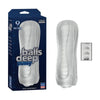 Balls Deep 9 inches Stroker Pussy Frost - Lifelike UR3 Pocket Masturbator for Men - Model BD-9PSF - Intense Pleasure for Solo Play - Frosty White - Adult Naughty Store