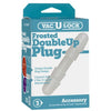 Vac-U-Lock Double Up Plug - The Ultimate Versatile Pleasure Enhancer for Couples - Model VUL-DUP-001 - Unisex - Dual-Ended - Frost - Adult Naughty Store