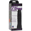 Vac-U-Lock Code Black Natural Thin Dong 7 Inches - Phallic Pleasure for All Genders - Black - Adult Naughty Store