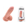 King Cock 7 Inches Realistic Dildo with Balls - Model KC-7RB-G - Male Pleasure - Flesh