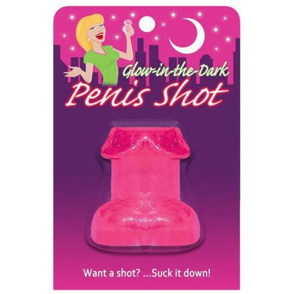 Glow In The Dark Pink Penis Shot Glass - Pleasure Pro 1.5oz - Unisex - Sensational Oral Pleasure - Illuminate Your Night!