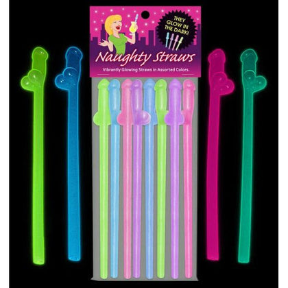Glowing Intimate Toys - G.i.t.d. Naughty Straws - Model NS-100 - Unisex - Oral Pleasure - Assorted Colors
