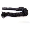 Rouge Garments Long Suede Flogger Leather Handle Black - Luxurious BDSM Toy for Enhanced Sensual Pleasure - Adult Naughty Store